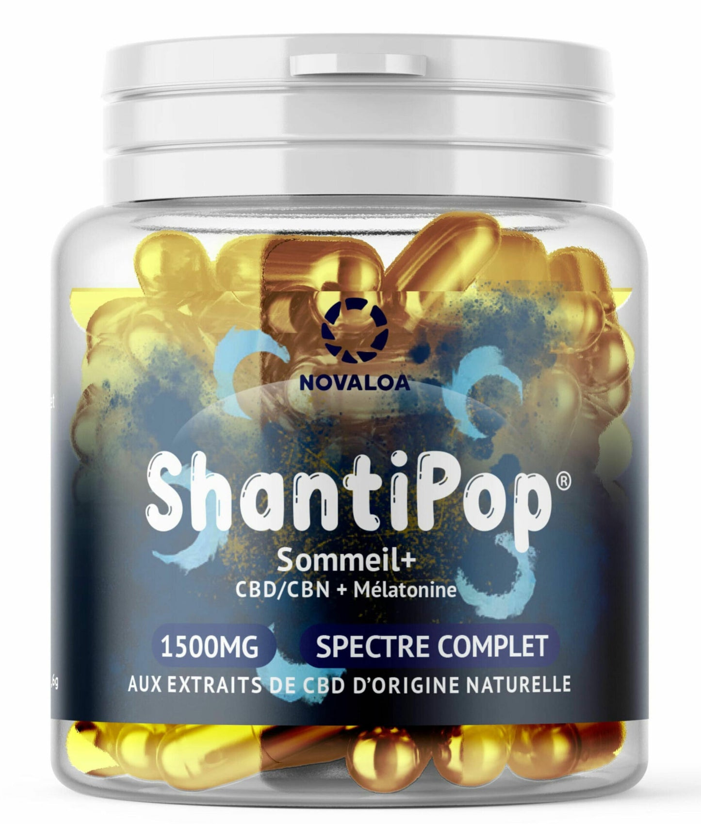 Gélules CBD CBN liquides Sommeil+ : Mélatonine & Ylang ylang