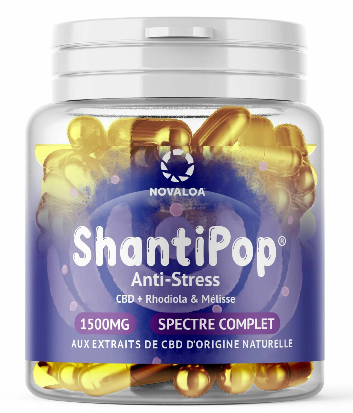 Gélules CBD liquides Anti-Stress : Rhodiola & Mélisse