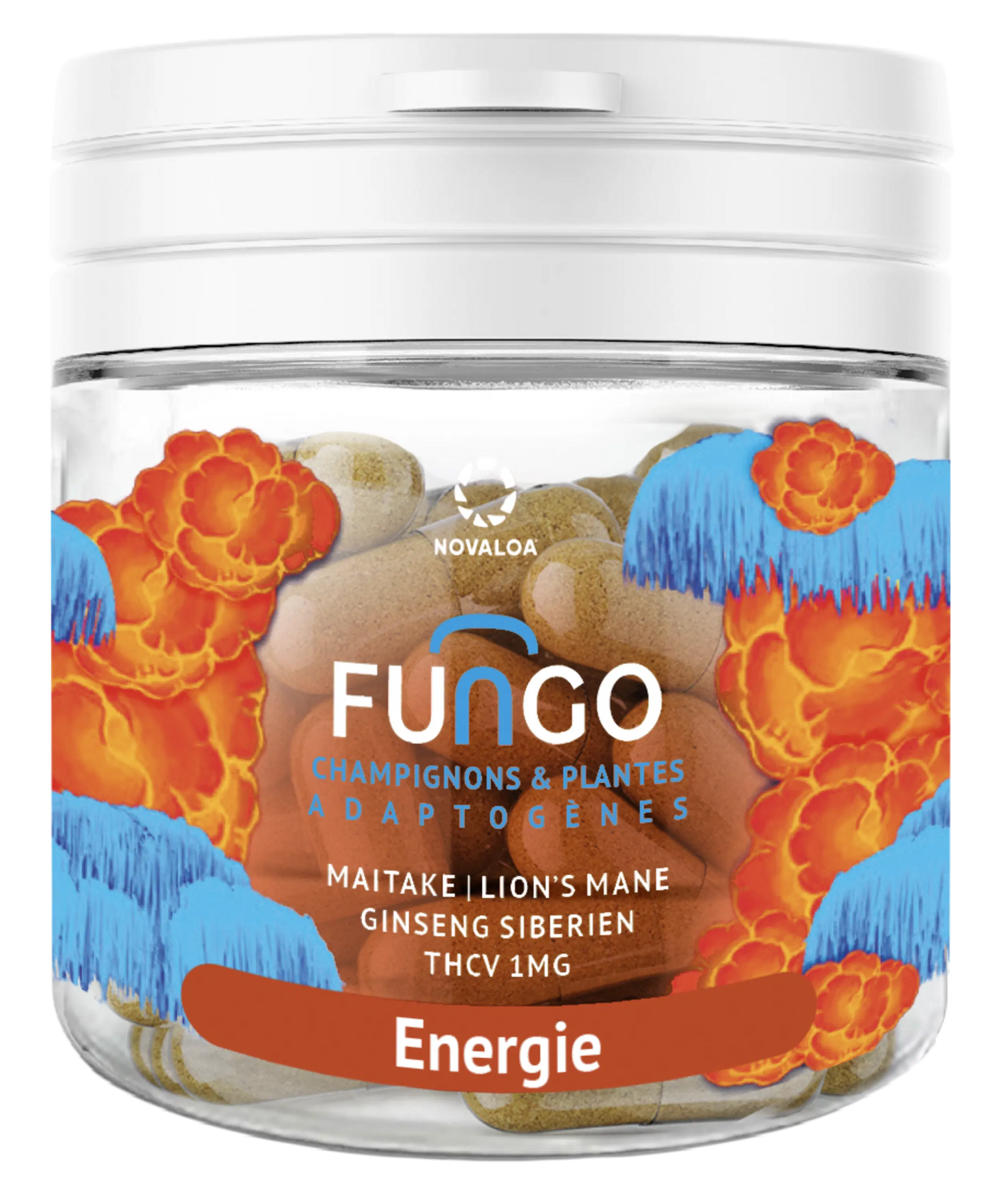 Gélules THCV – Energie – Fungo – Champignons et plantes adaptogènes