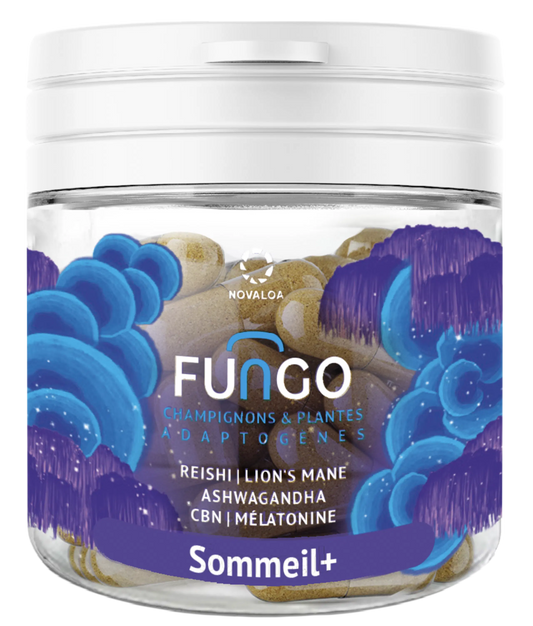 Gélules CBN – Sommeil+ – Fungo – Champignons et mélatonine