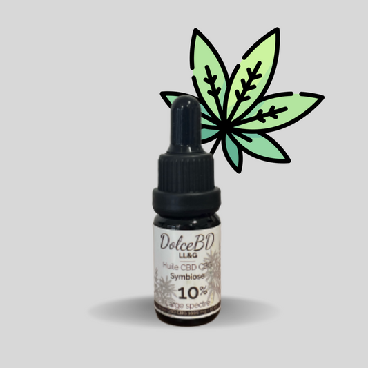 Huile Dolce BD 10% CBD/CBG – Symbiose